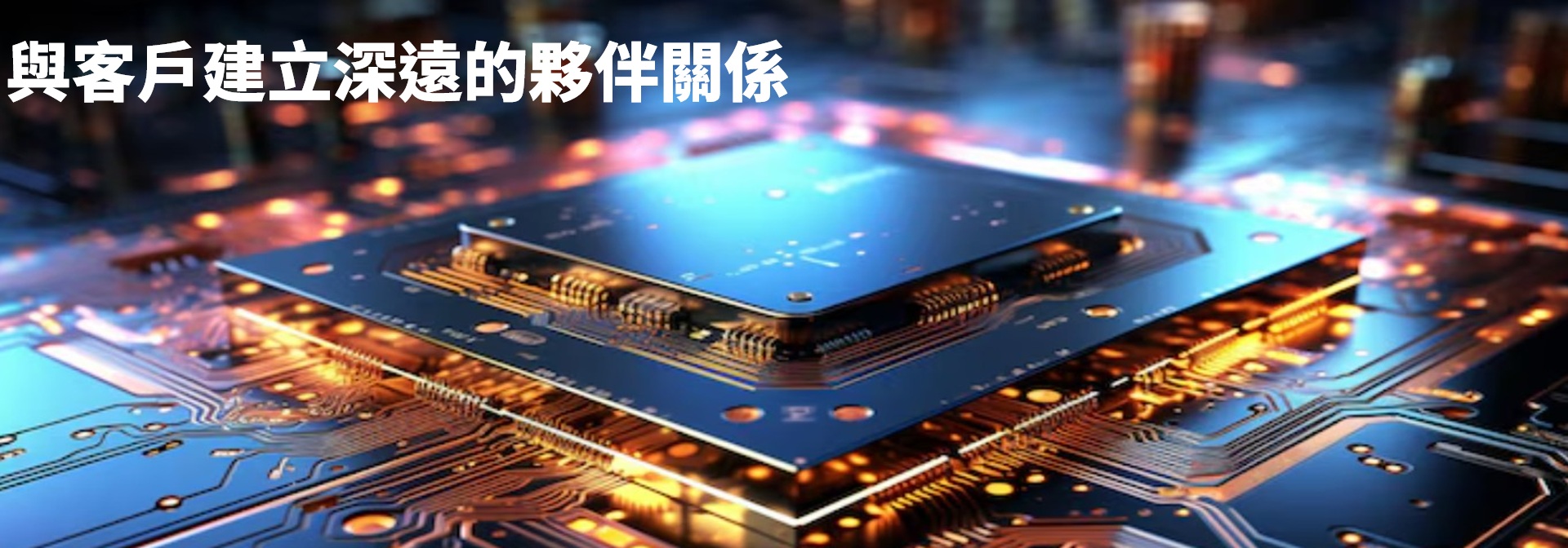 與客戶建立深遠的夥伴關係 與客戶建立深遠的夥伴關係